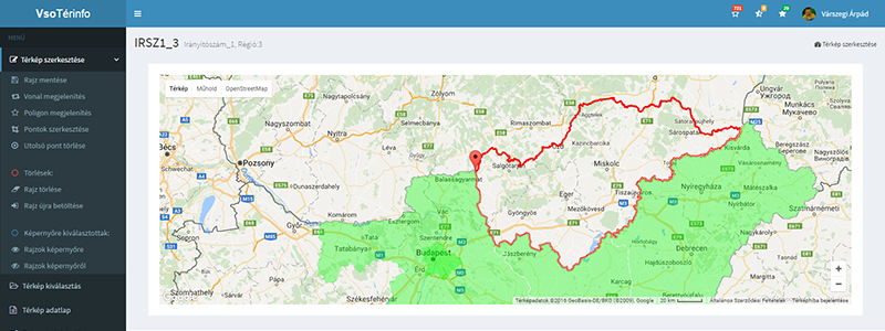 Térinformatikai alkalmazás